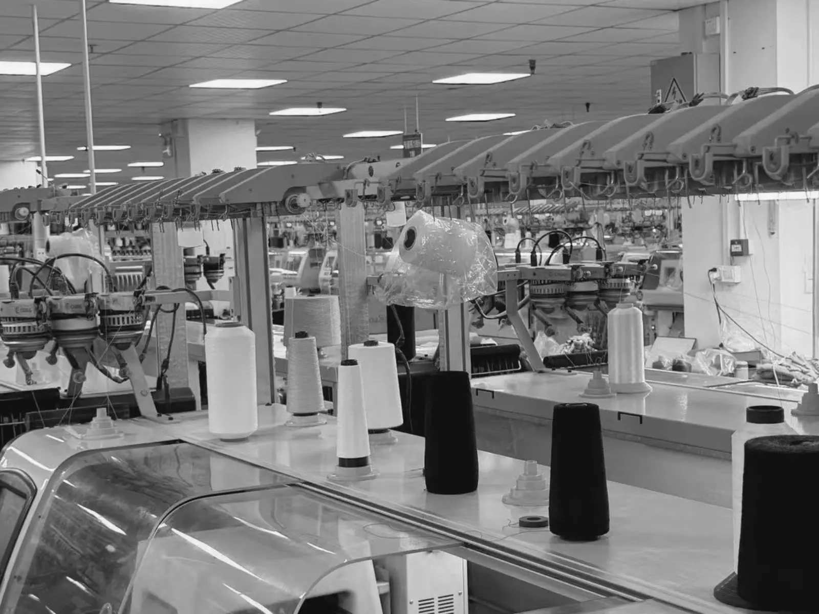 EtrenerKnit knitwear factory production floor with Shima Seiki knitting machines in Guangzhou, China