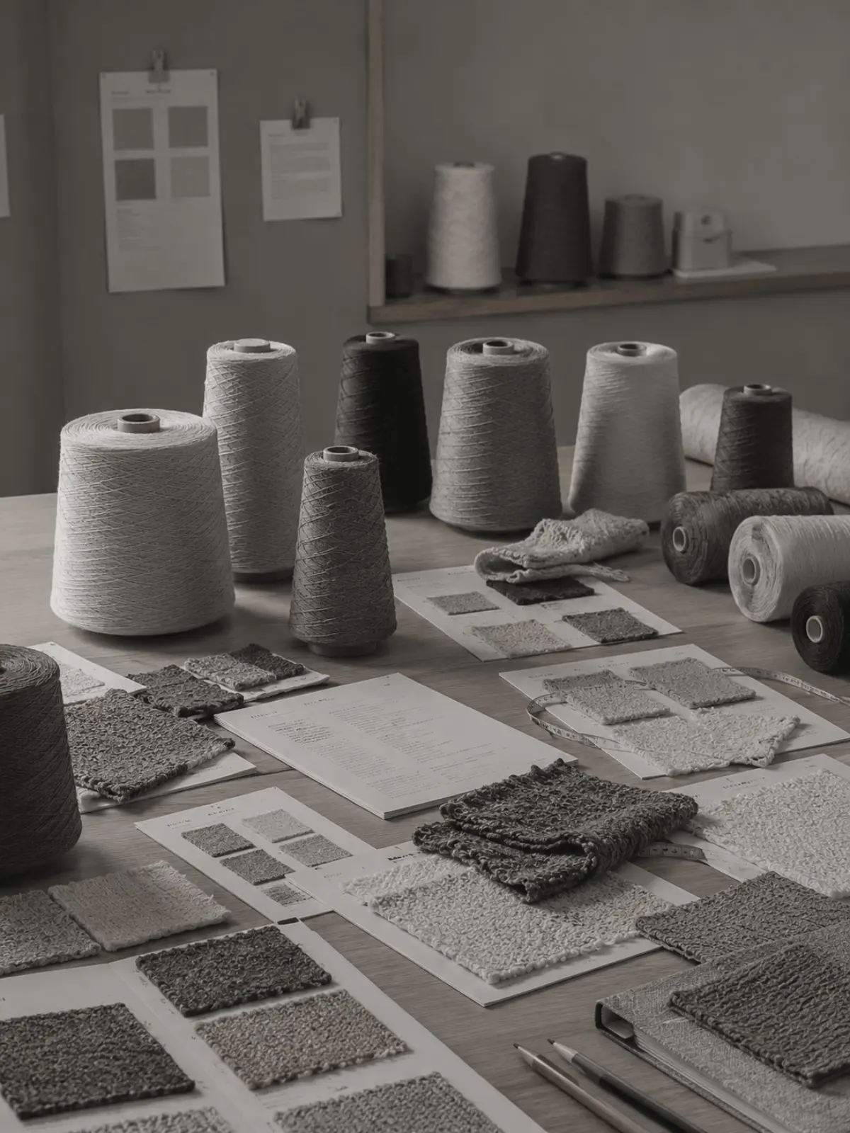 Original knitwear style design sketch developed by EtrenerKnit's in-house design team