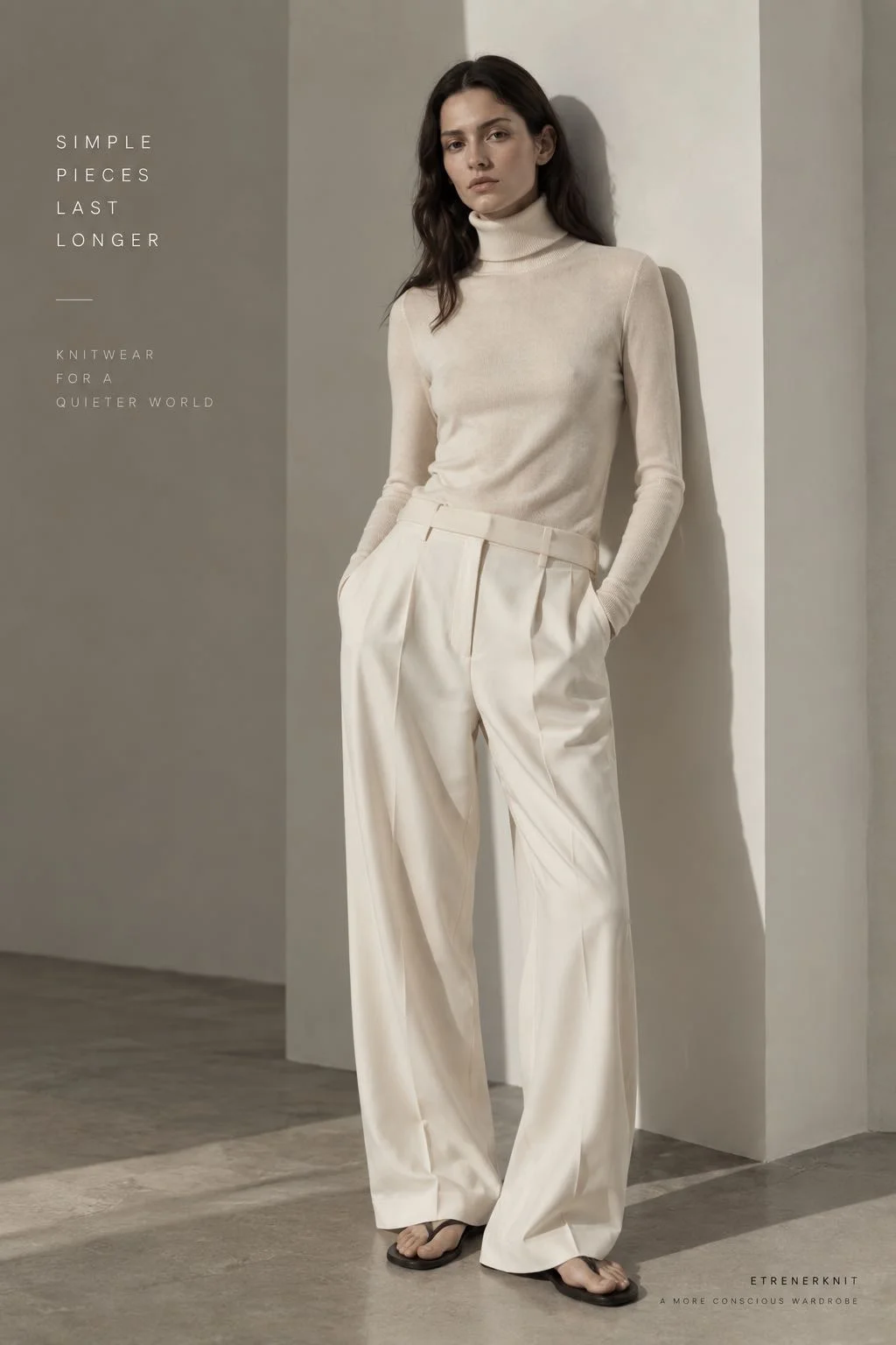 Women's seamless knit turtleneck made on a Shima Seiki WholeGarment machine